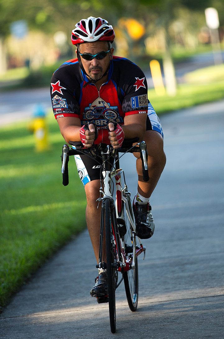 Man on bycicle 
